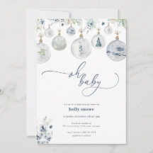 Winter Wonderland Baby shower Invitation