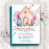 Winter Wonderland Baby Shower Invitation Kaart