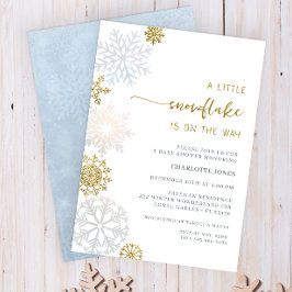 Winter Wonderland Baby shower Invitation Kaart