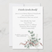 Winter Wonderland Baby Shower Invitation Kaart (Voorkant)