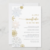 Winter Wonderland Baby shower Invitation Kaart (Voorkant)