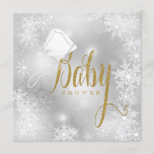 Winter Wonderland Baby shower Kaart
