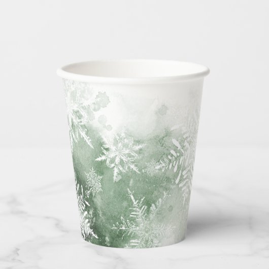 Winter wonderland baby shower papieren bekers (Voorkant)