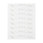 Winter Wonderland Baby shower retouradres (Vel)