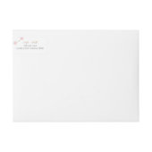 Winter Wonderland Baby shower retouradres (Voorkant)