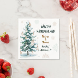 Winter Wonderland Baby Shower Servet