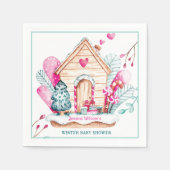 Winter Wonderland Baby Shower Servet (Voorkant)