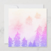 Winter Wonderland baby shower uitnodiging (Achterkant)