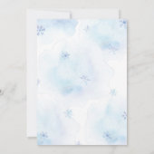 Winter Wonderland Baby shower Uitnodiging (Achterkant)