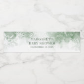 Winter wonderland baby shower waterfles etiket (Enkel label)