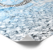 Winter Wonderland Baby shower Welkomstteken Poster (Hoek)