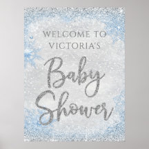 Winter Wonderland Baby shower Welkomstteken