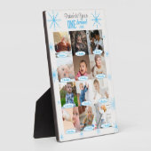 Winter Wonderland Baby's 1e jaar fotocollage Fotoplaat (Zijkant)