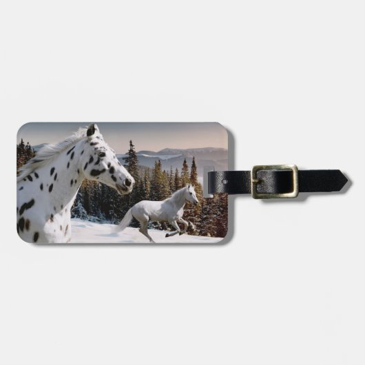 Winter Wonderland Bagagelabel (Voorkant horizontaal)