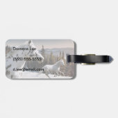 Winter Wonderland Bagagelabel (Achterkant horizontaal)