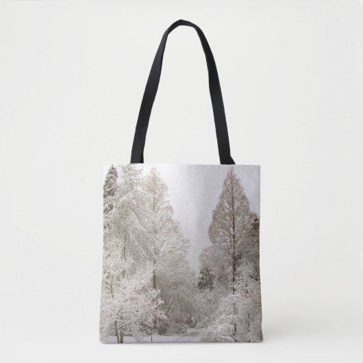 Winter Wonderland Bags Festive Holiday Canvas tass Tote Bag (Voorkant)