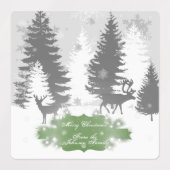 Winter Wonderland Baking Label - groen (Design 2)