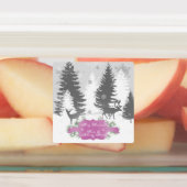 Winter Wonderland Baking Label - Magenta (Aangebracht)