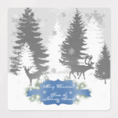 Winter Wonderland Baklabel - Blauw Labels (Design 2)