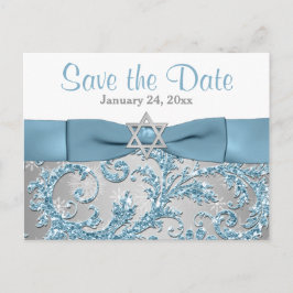 Winter Wonderland Bat Mitswa Save the Date Kaart