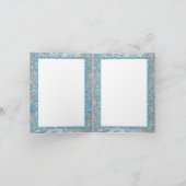 Winter Wonderland Bat Mitzvah Dank u wel Bedankkaart (Binnen)