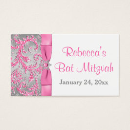 Winter Wonderland Bat Mitzvah Favor Tag 2 Visitekaartjes
