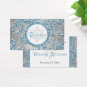 Winter Wonderland Bat Mitzvah Favor Tag Visitekaartje (Bureau)