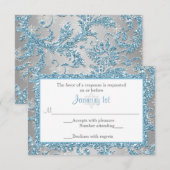 Winter Wonderland Bat Mitzvah RSVP 2 (Voorkant / Achterkant)