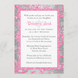 Winter Wonderland Bat Mitzvah Uitnodiging 2