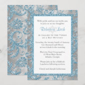 Winter Wonderland Bat Mitzvah Uitnodiging 2 (Voorkant / Achterkant)