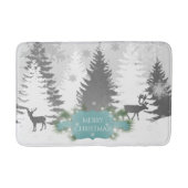 Winter Wonderland Bath Mat - Blauwgroen (Voorkant)