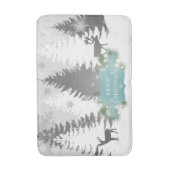 Winter Wonderland Bath Mat - Blauwgroen (Voorkant Verticaal)
