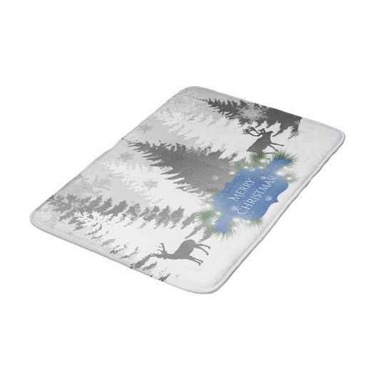 Winter Wonderland Bath Mat - Blue (Gekanteld)