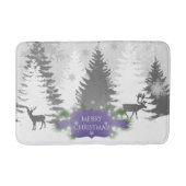 Winter Wonderland Bath Mat - Paars (Voorkant)