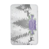 Winter Wonderland Bath Mat - Paars (Voorkant Verticaal)