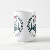 Winter Wonderland Bear – Cute Santa Hat Christmas  Koffiemok (Center)