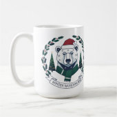 Winter Wonderland Bear – Cute Santa Hat Christmas  Koffiemok (Links)