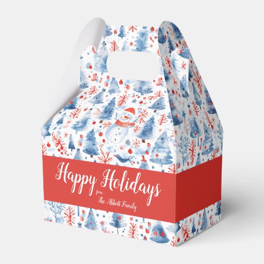 Winter Wonderland Bedankdoosjes (Voorkant Zijde)