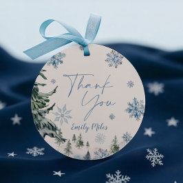 Winter Wonderland Bedankt Bedankjes Labels