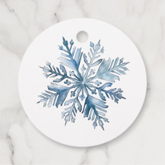 Winter Wonderland Bedankt Bedankjes Labels (Achterkant)