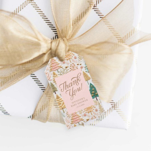 Winter Wonderland Bedankt Cadeaulabel