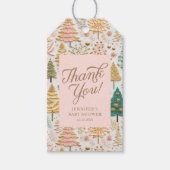 Winter Wonderland Bedankt Cadeaulabel (Voorkant)