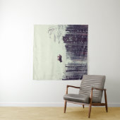 Winter Wonderland: besneeuwd dennenbos Wandkleed (In Situ (horizontaal))