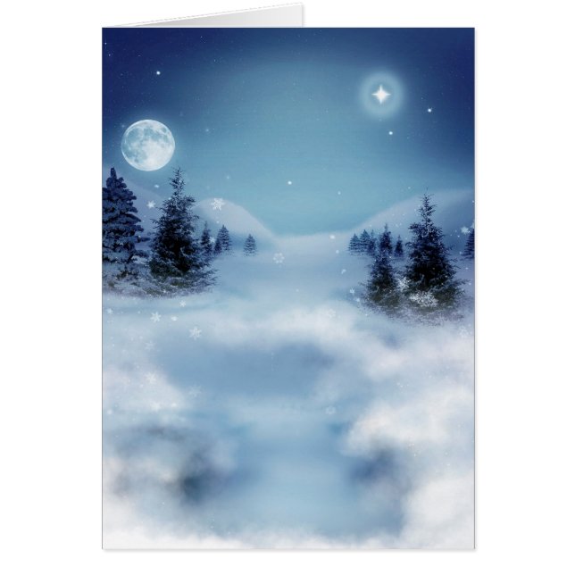 Winter Wonderland bij nacht (Voorkant)