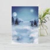 Winter Wonderland bij nacht (Staand voorkant)