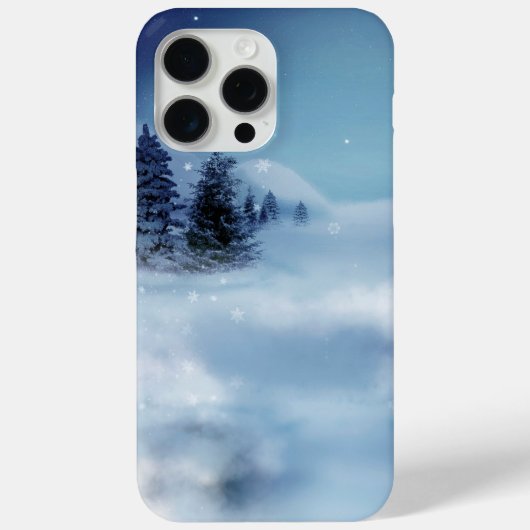 Winter Wonderland bij nacht Case-Mate iPhone Case (Achterkant)