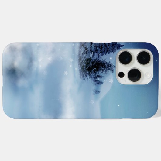 Winter Wonderland bij nacht Case-Mate iPhone Case (Achterkant (horizontaal))