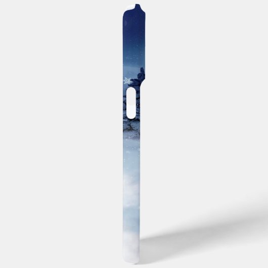 Winter Wonderland bij nacht Case-Mate iPhone Case (Achterkant / Rechts)