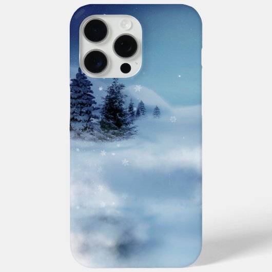 Winter Wonderland bij nacht Case-Mate iPhone Case (Achterkant)