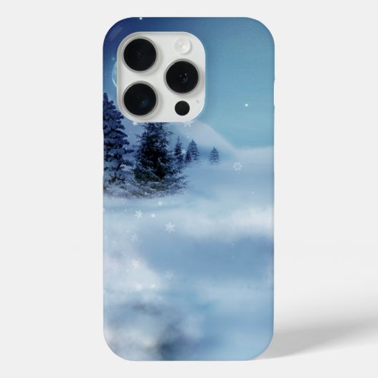 Winter Wonderland bij nacht Case-Mate iPhone Case (Achterkant)